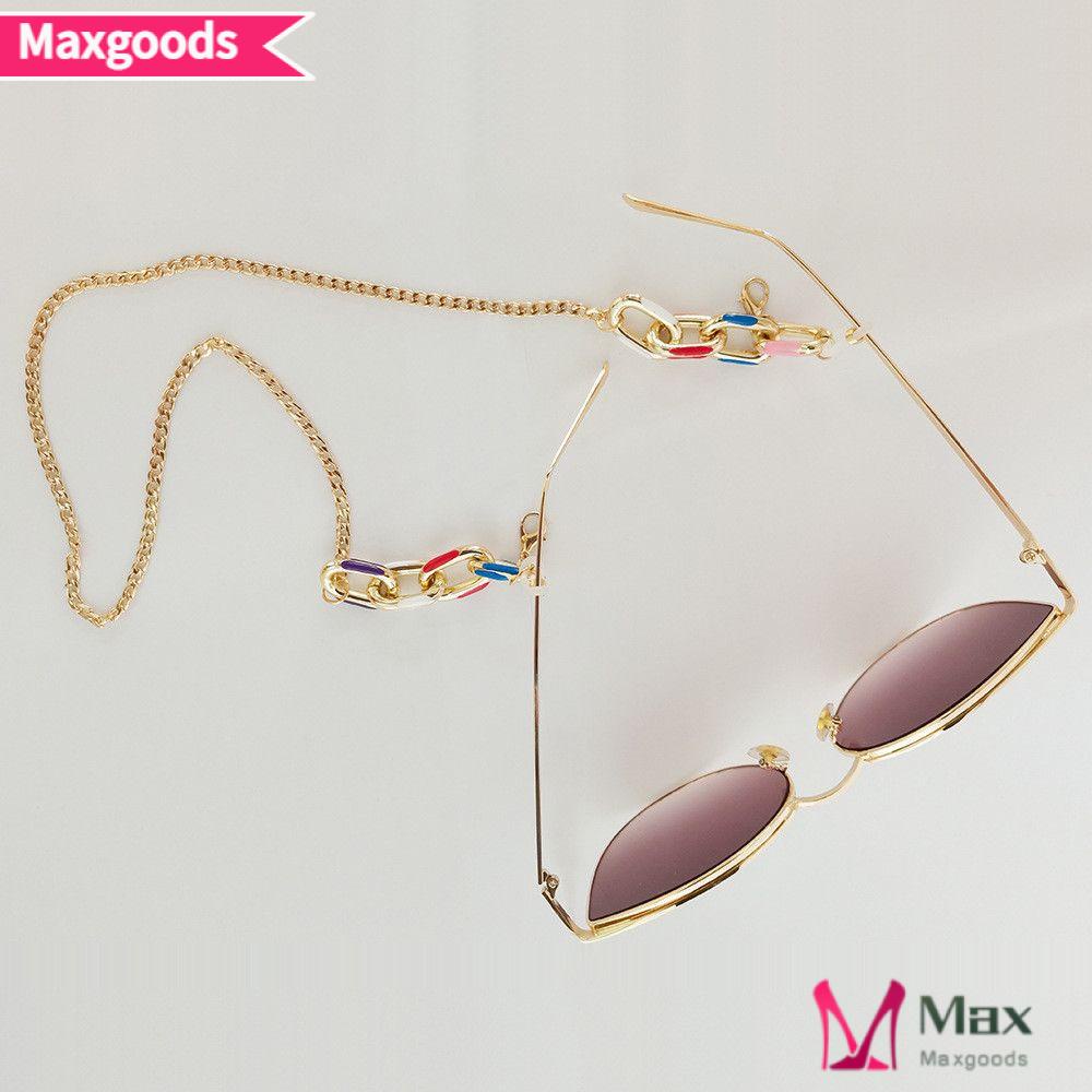 MAX=&gt; Simple Elegant protectionLanyards Women Men Sunglasses Chain Alloy Eyeglasses Chains Anti-lost Fashion Neck Straps protectionCord Holder Punk Jewelry