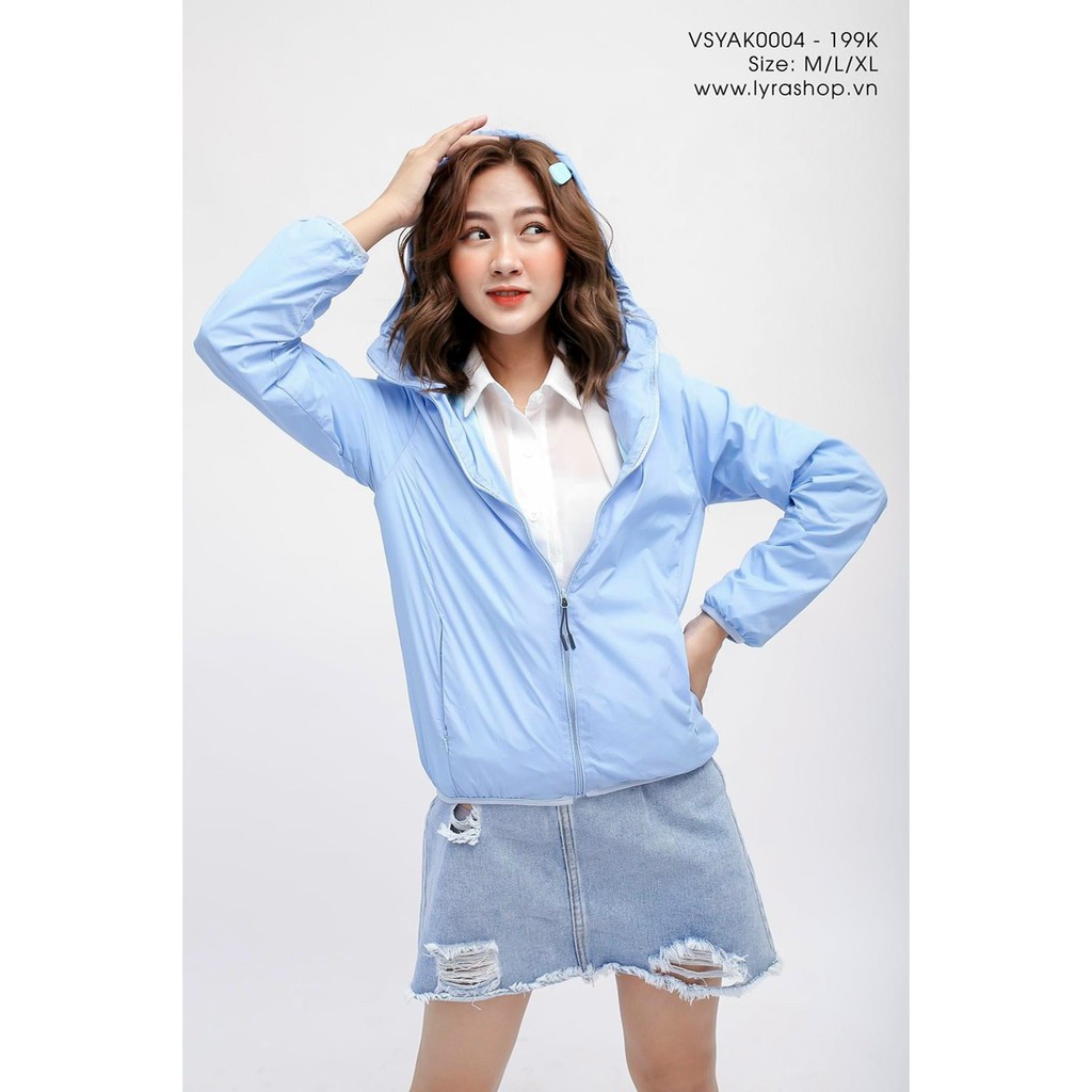 áo khoác gió nữ 2 lớp chống nước nhiều màu