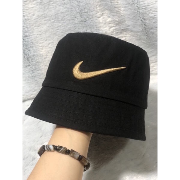 Nón bucket cụp thêu móc nike - Nón vành nam nữ