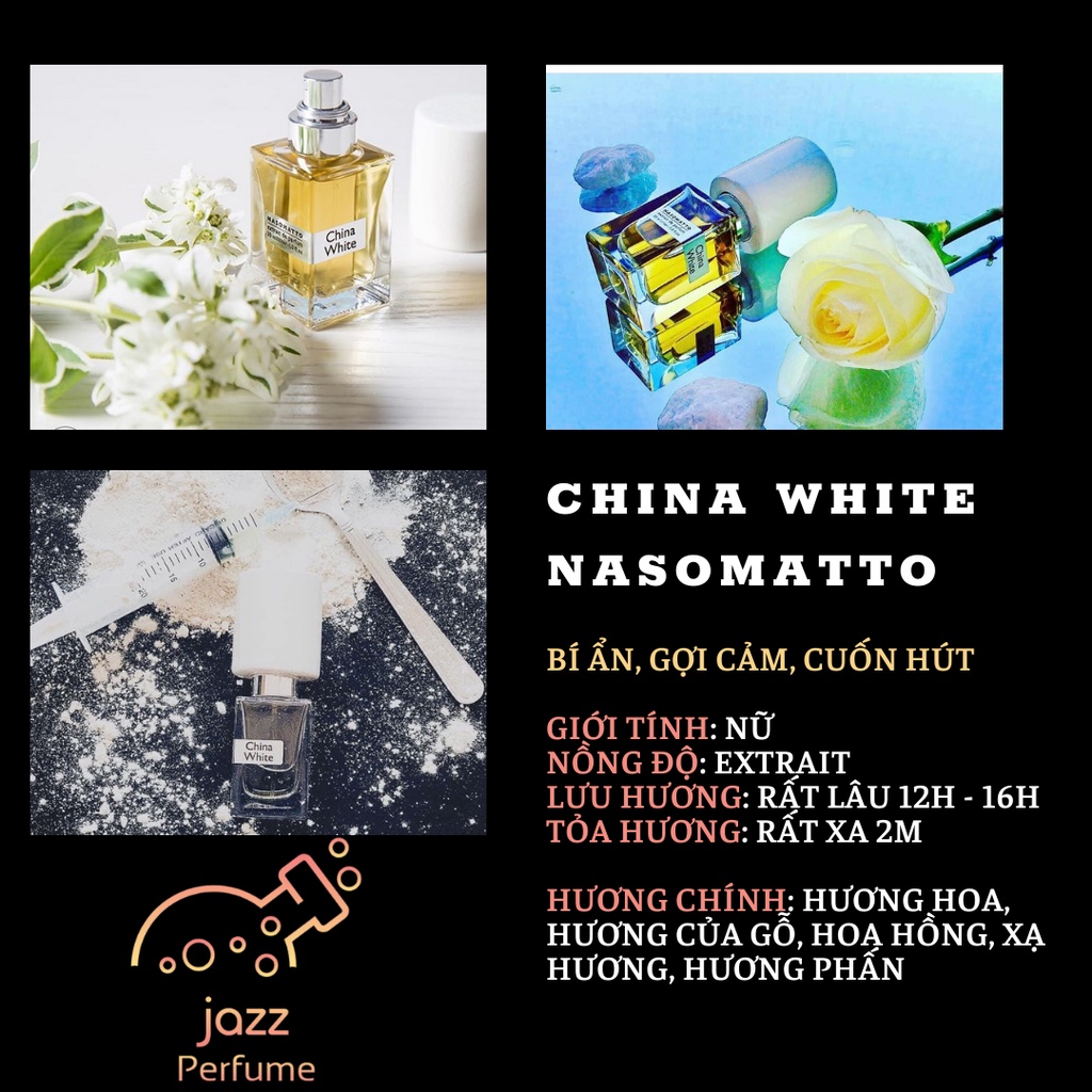 [Chính Hãng] Nước Hoa NỮ China White NASOMATTO Chiết 2ml - 5ml - 10ml Mẫu Thử