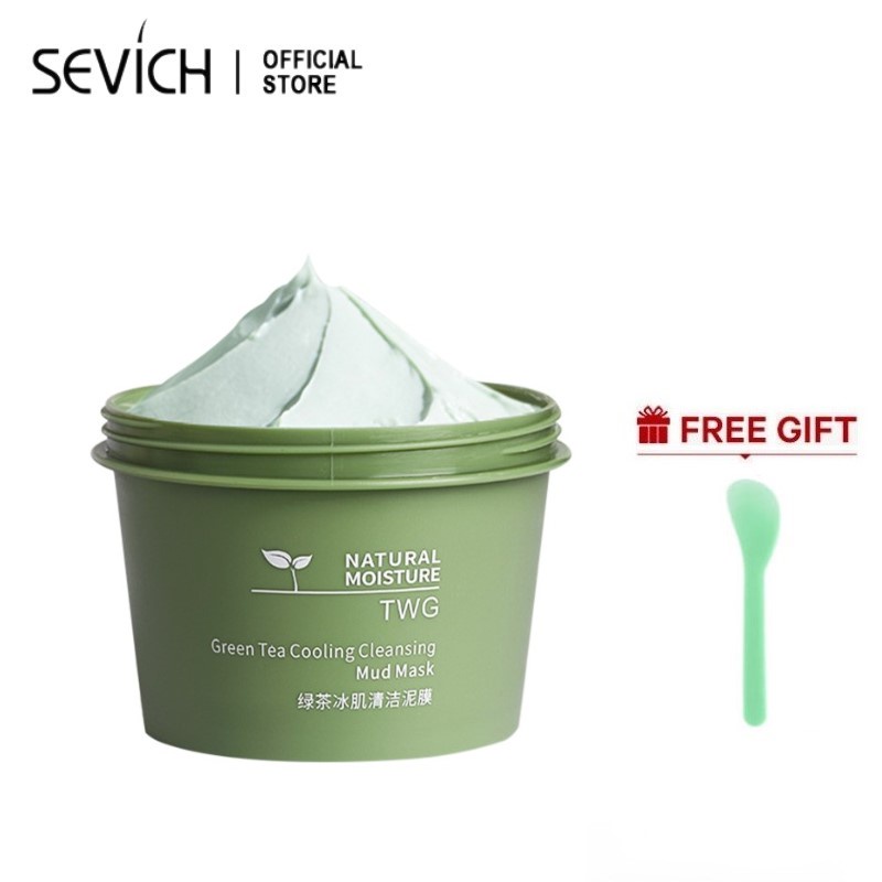 SEVICH Clay Mask Moisturizing Deep Cleansing Pore Tightening Green Tea Mask 120g