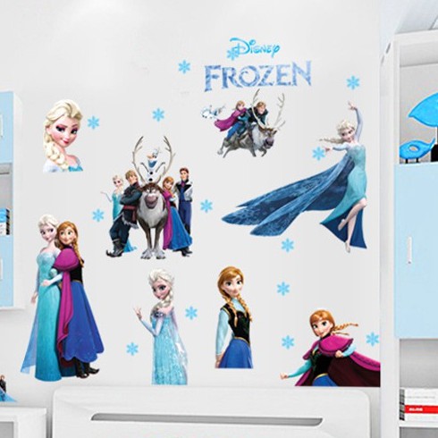 Decal dán tường Elsa - Nữ hoàng băng giá - Tranh dán tường