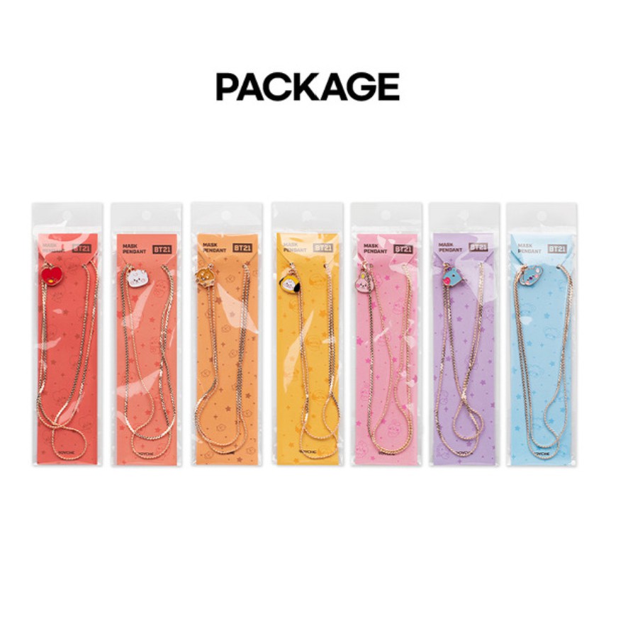 Dây đeo móc khẩu trang BT21 Mask Pendant màu gold