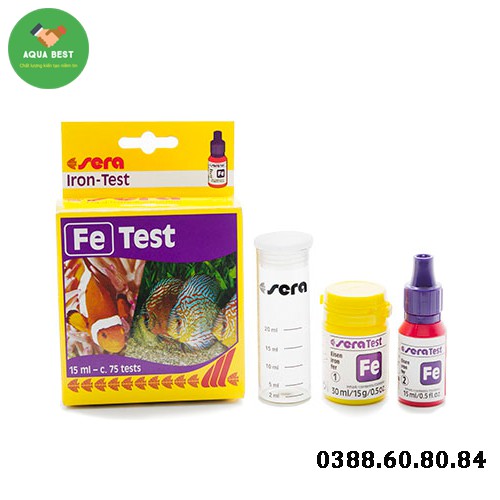 Test Fe Sera - Hộp sắt Sera Đức - Bộ Fe Sera