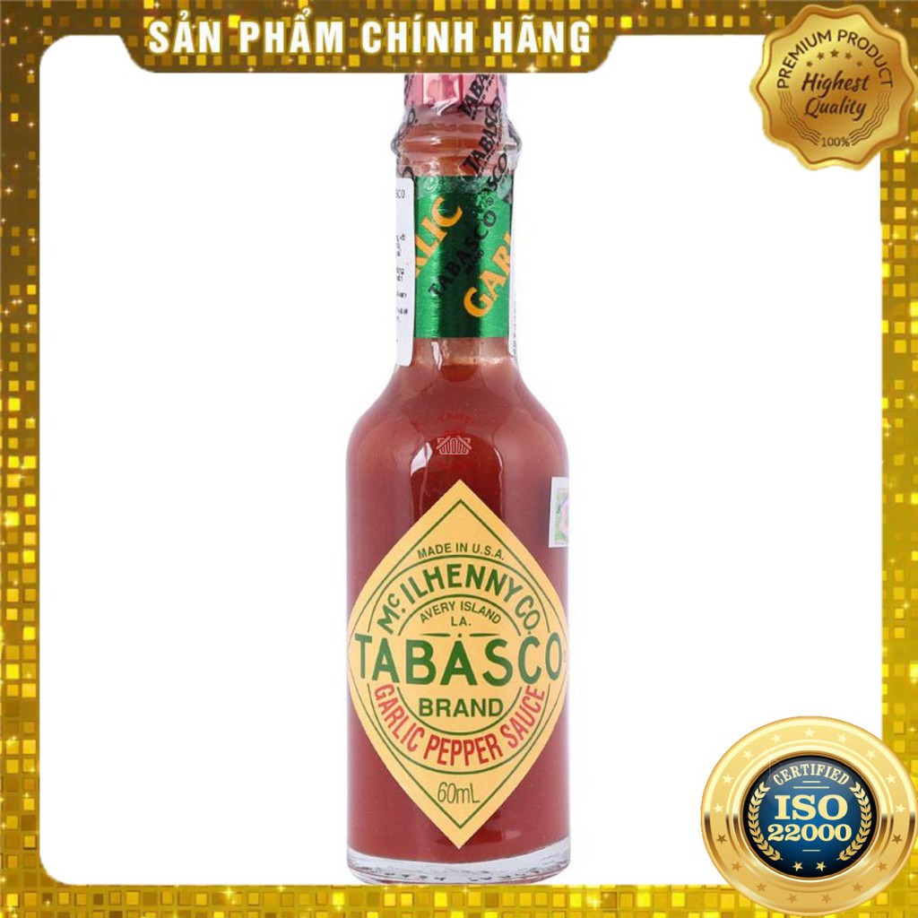 [ Yams Mart ] Sốt Ớt Vị Tỏi Tabasco Chai 60 ML