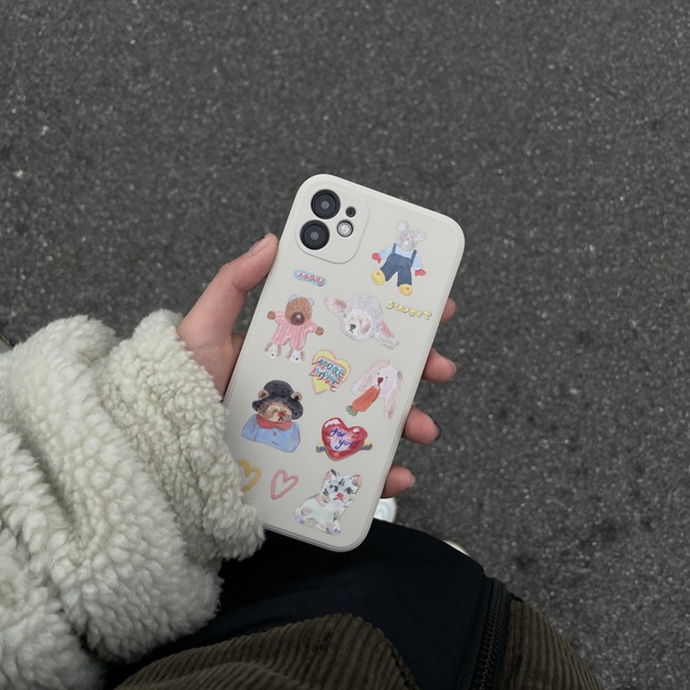 ốp iphone cạnh vuông in hình độc đáo phong cách ốp lưng 12promax 11 pro max xsmax xs xr 11pro x 7plus 8 plus 6plus