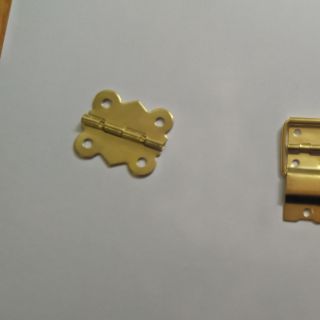 Bộ phụ kiện hộp gỗ bản lề khoá móc khoá  mới