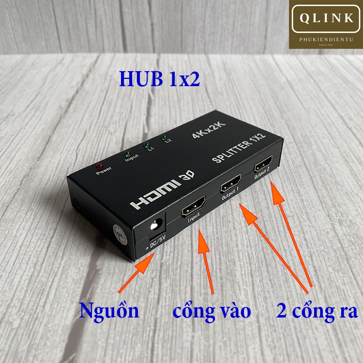 Hub HDMI bộ chia HDMI 4k 1 ra 2 1 ra 4 LUVIBA BC02