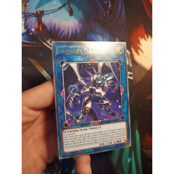 Thẻ bài Yugioh chính hãng Firewall Dragon- MGED-EN141 - Rare 1st Edition
