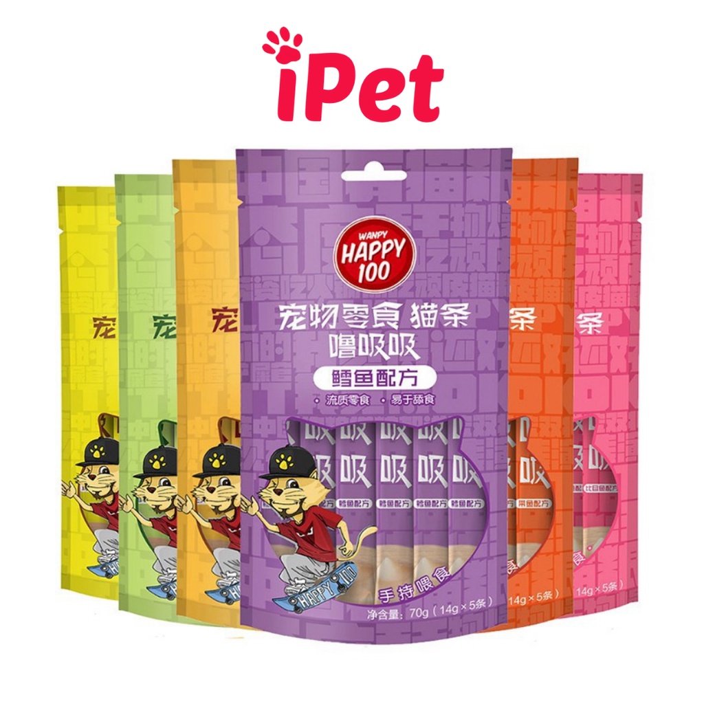 Thức Ăn Pate Súp Thưởng Wanpy Happy 1 Thanh - iPet Shop