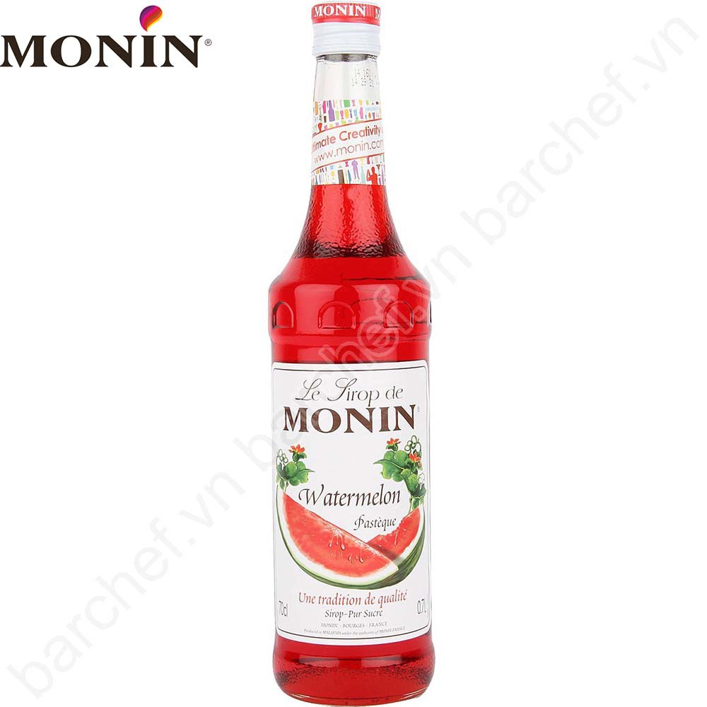 Siro Dưa hấu Monin (Watermelon syrup) - chai 700ml