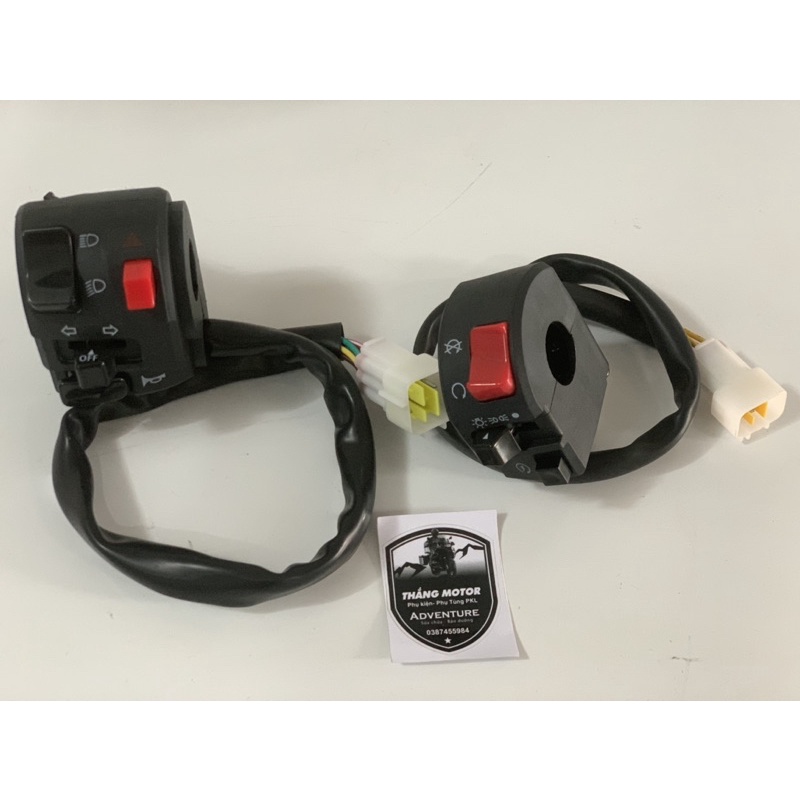 Bộ cùm công tắc ghi đông xe BN302 chính hãng Benelli