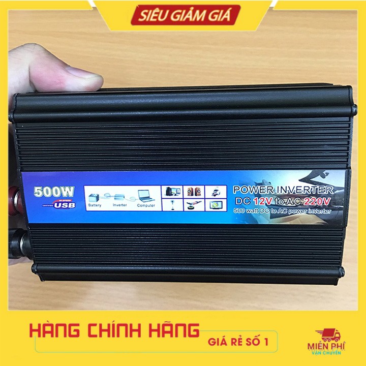 Bộ kích điện ắc quy 12V lên 220V 500W INVERTER