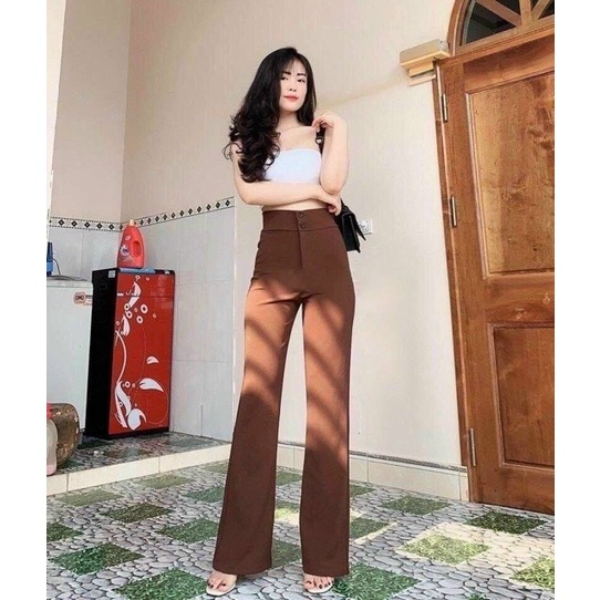 KHÓA KÉO BÊN SƯỜN quần ống Rộng Quần Ống Suông vải Tuyết Mưa cao cấp có Big size 82KG