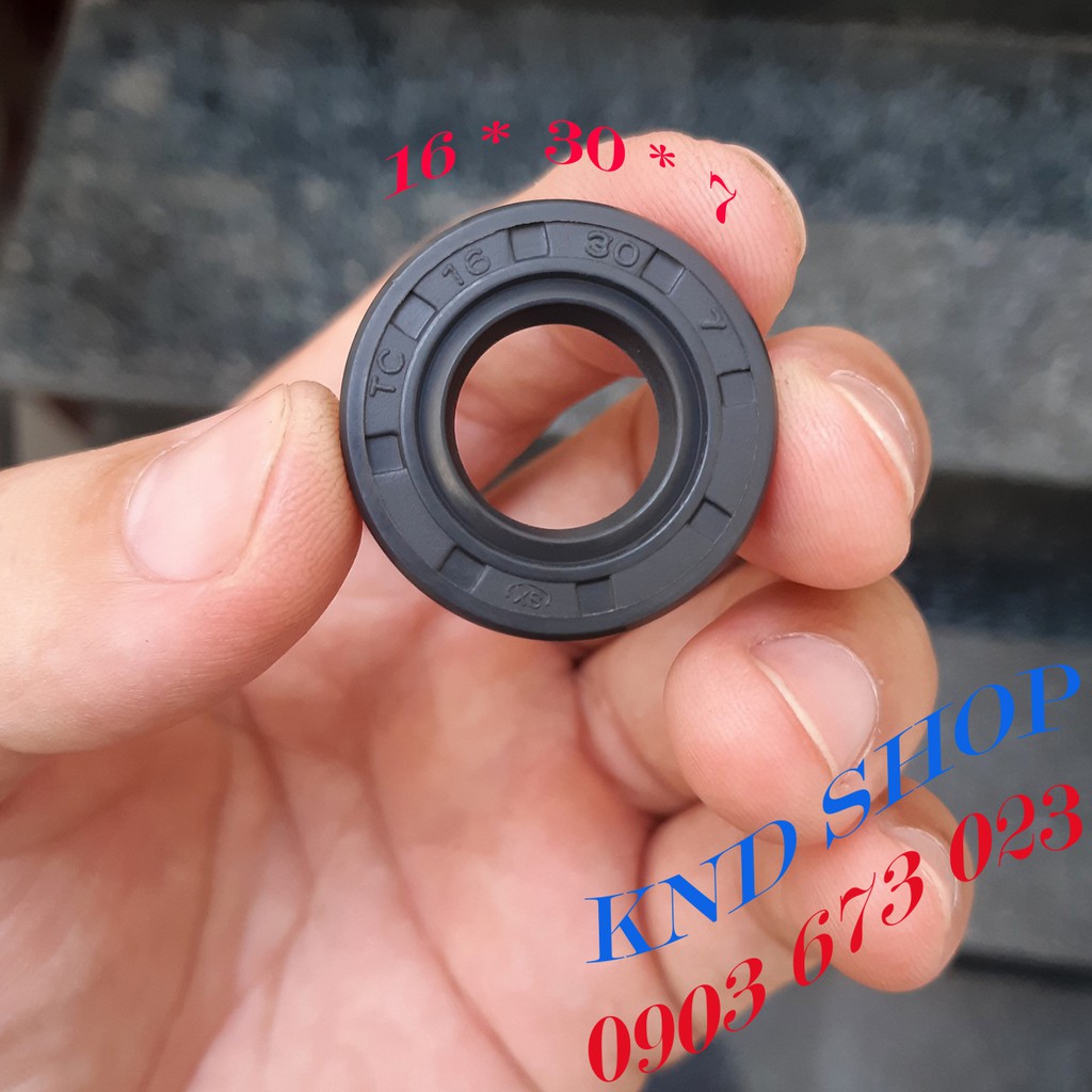 Phốt dầu TC 16*30*7, Phốt chặn nhớt trục chuyên cho phụ tùng xe máy, máy sản xuất công nghiệp | KND Shops