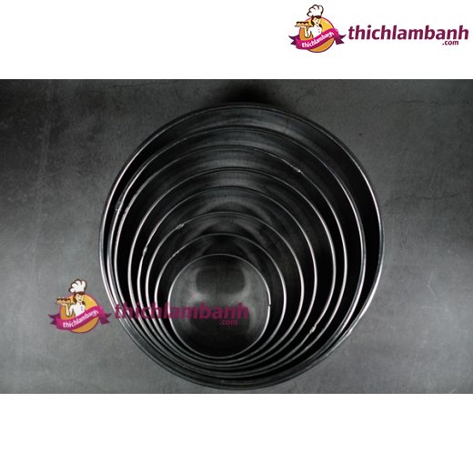 TLB - Khuôn tròn Không đáy Dùng làm bánh lạnh Mousse, Tiramisu Nhiều size
