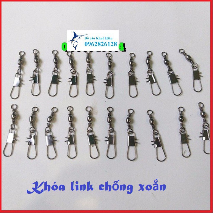 khóa link câu cá chữ B 20 chiếc 25k hàng hót y hình