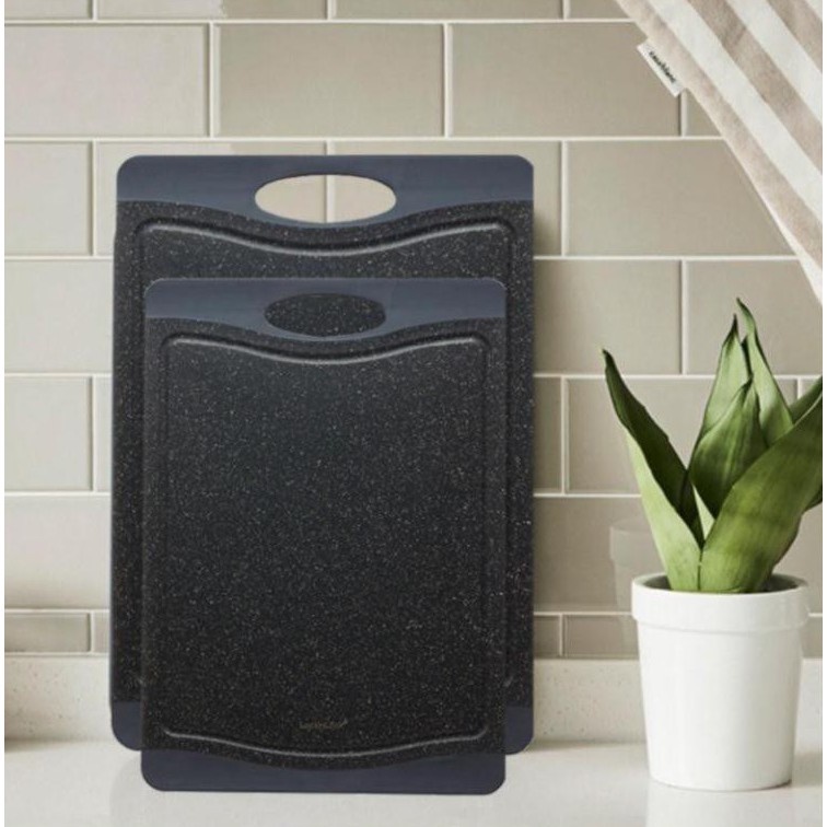 Thớt Nhựa Kháng Khuẩn Lock&Lock Black Marble CKD006 CKD007 CKD008 Màu Đen 3 Size S, M, L