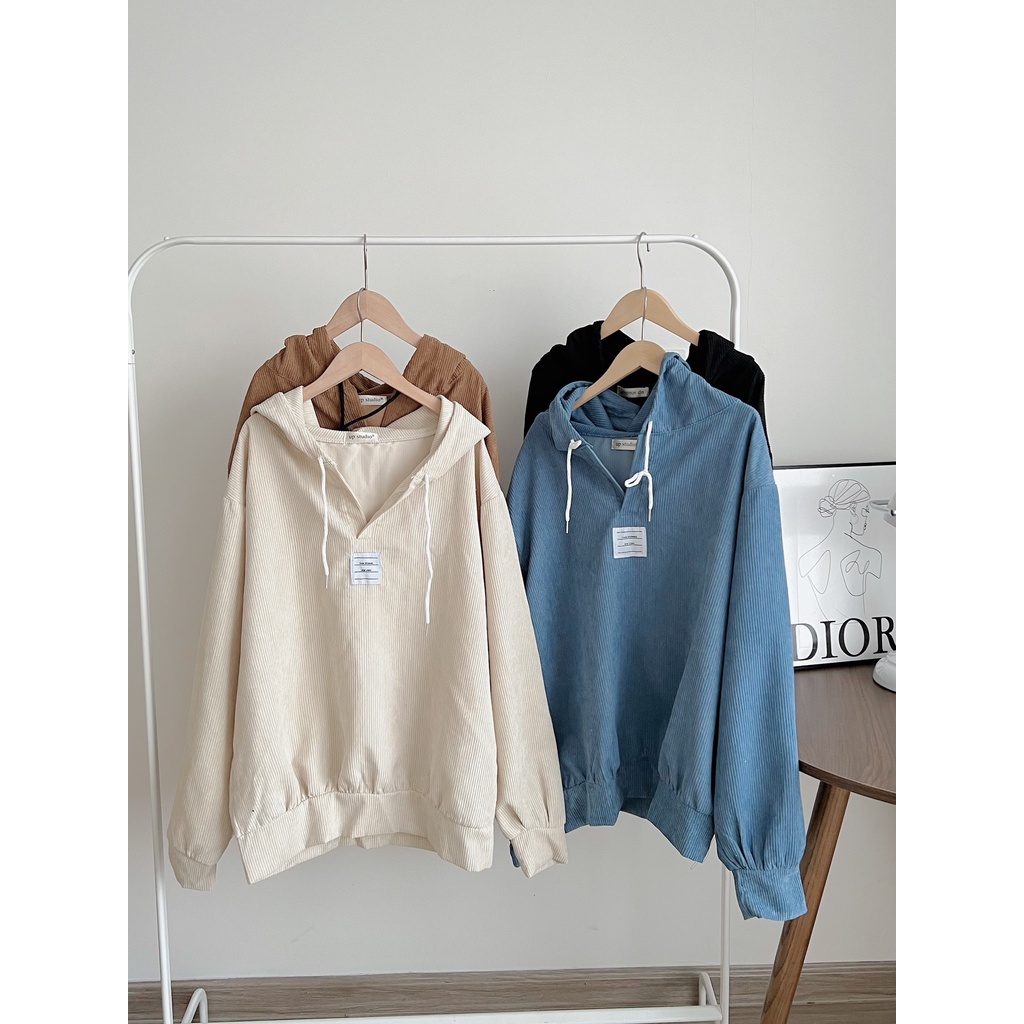 Áo Hoodie nhung tăm logo