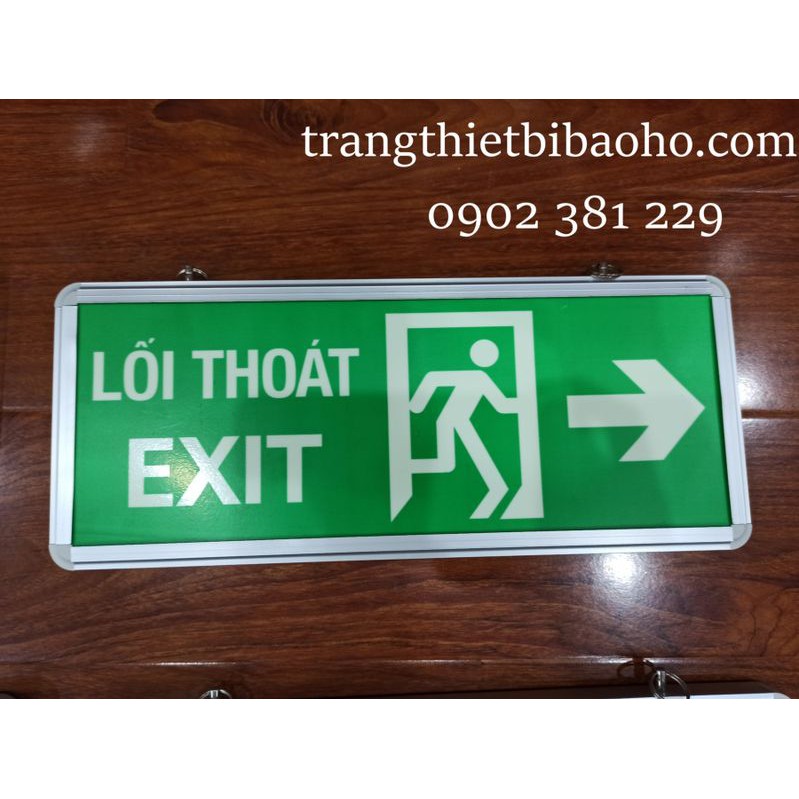 Bảng đèn chỉ dẫn exit thoát hiểm dạ quang khung nhôm Yefie YF-1017 (15 x 35cm)