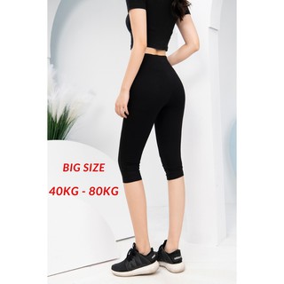 Quần Legging Nữ Cạp Cao Nâng Mông Ngố Đùi Siêu Co Giãn BigSize