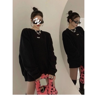 💥Áo nỉ dài tay đen cá tính💥Hàng giống hình 100%