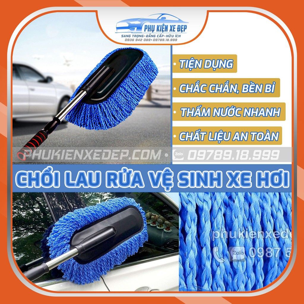 Chổi rửa xe - lau bụi ô tô - văn phòng - nhà cửa nano siêu mịn