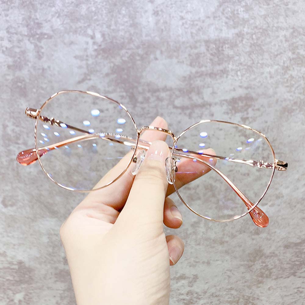 Mắt Kính Gọng Tròn Chống Tia Cực Tím Thời Trang