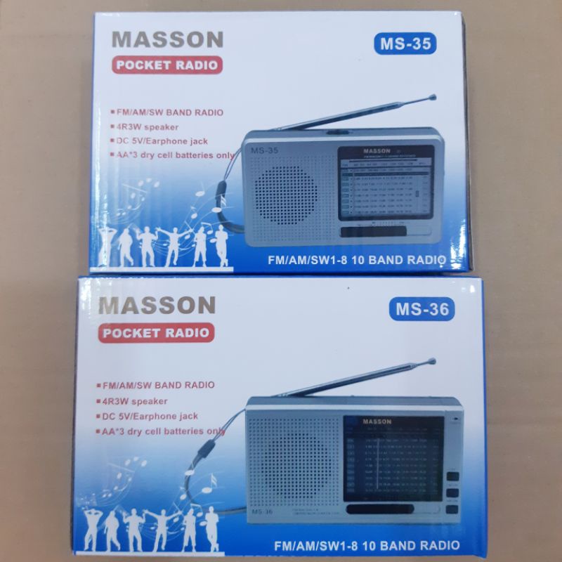 Radio MASSON Sử Dụng 3 Viên Pin AA