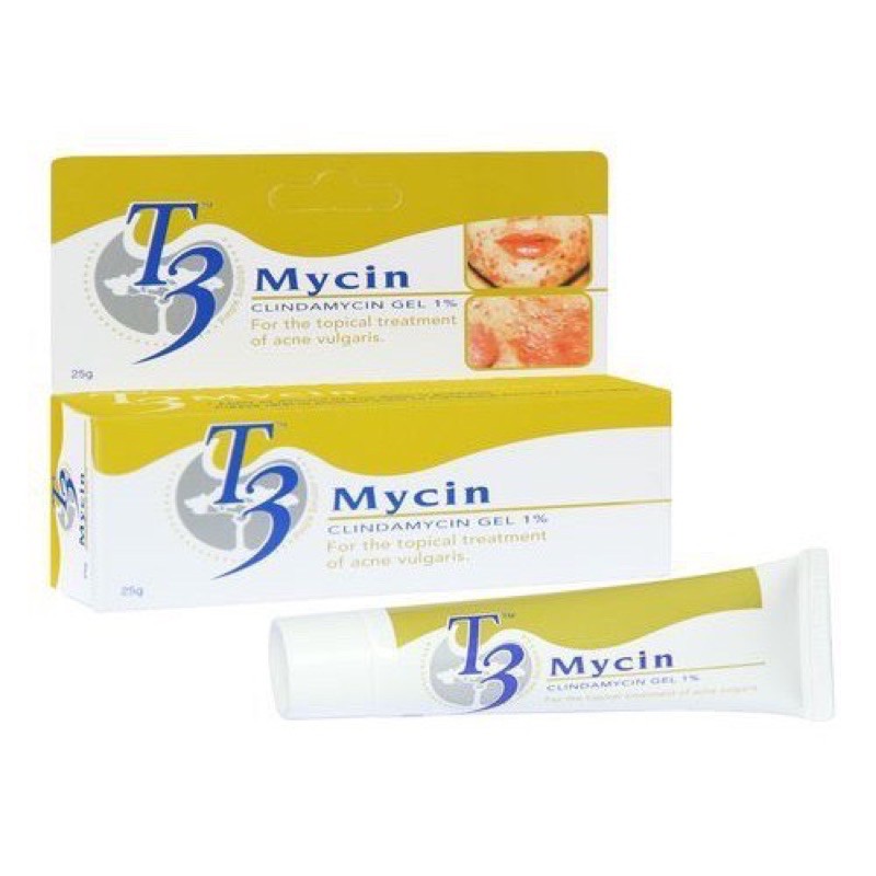 kem mụn T3 Mycin clindamycin gel 1%