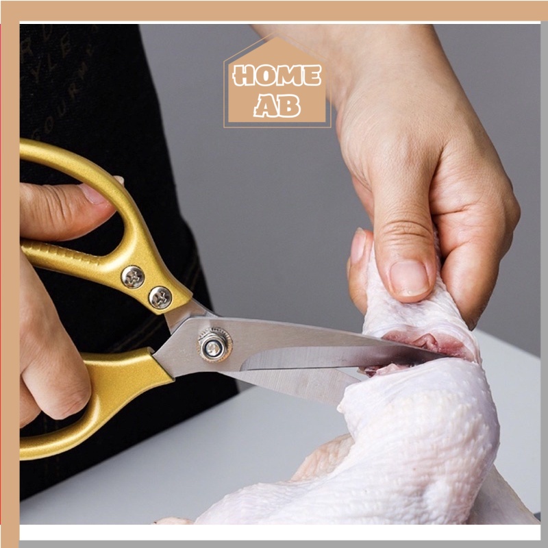 KÉO CẮT GÀ, KÉO NHẬT ĐA NĂNG Không Gỉ, Dụng Cụ Cắt Thực Phẩm