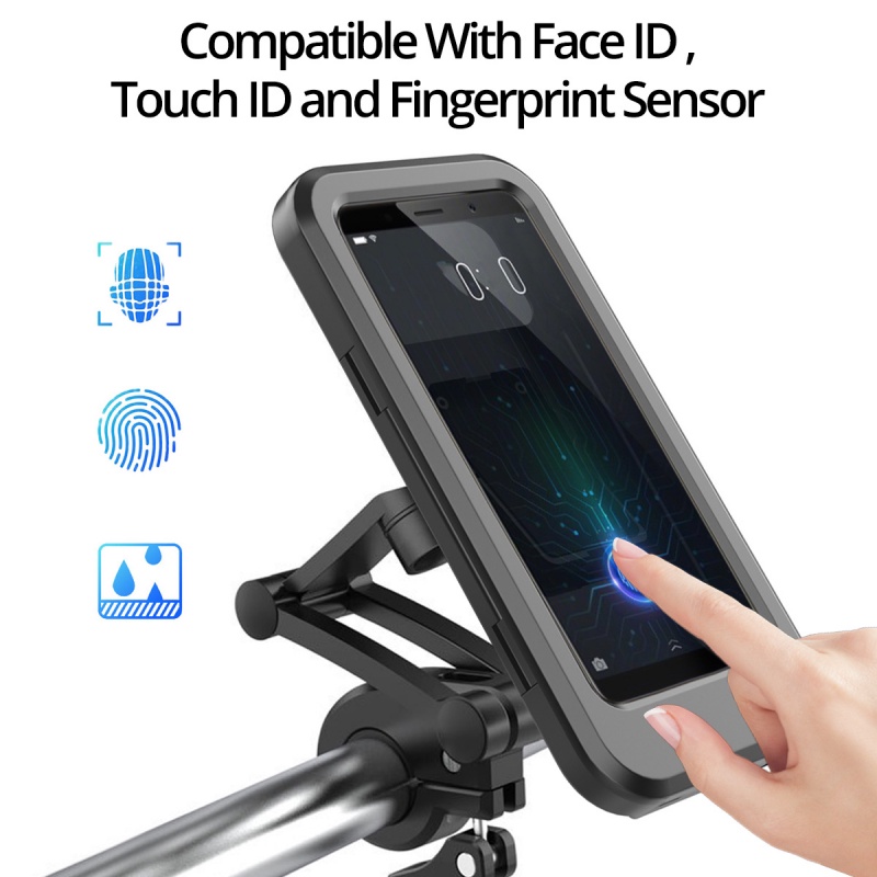 Bộ giá đỡ điện thoại Hdoorlink gắn tay lái xe đạp/ xe máy chống nước tùy chỉnh tiện dụng (có bán lẻ)