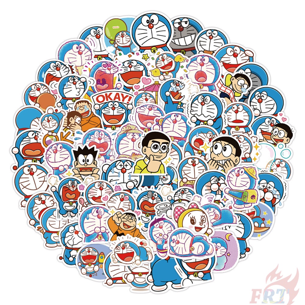 56 Cái / Bộ ☆ Hình Dán Doraemon ☆ Sticker Dán Tường Chống Thấm Nước Thời Trang