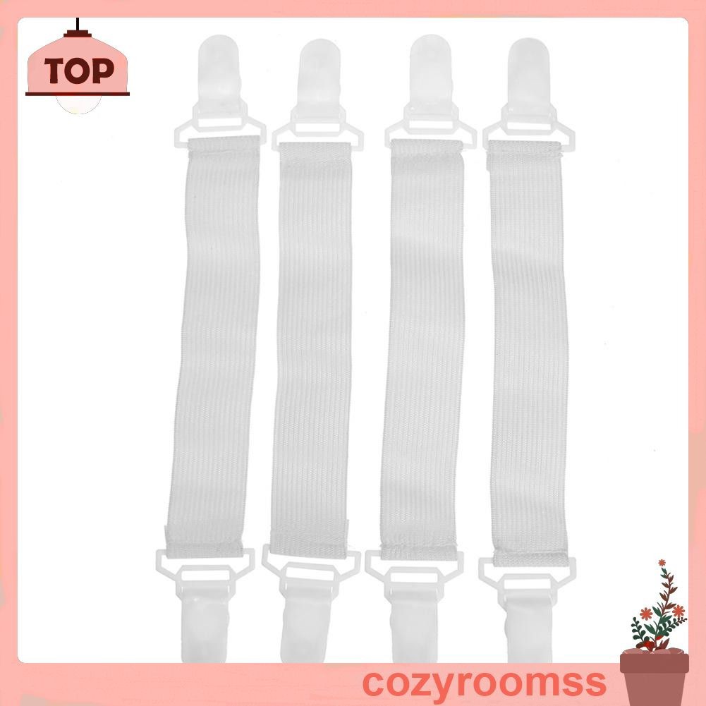 Set 4 dây đai co dãn chống trượt cho khăn trải bàn tiện dụng