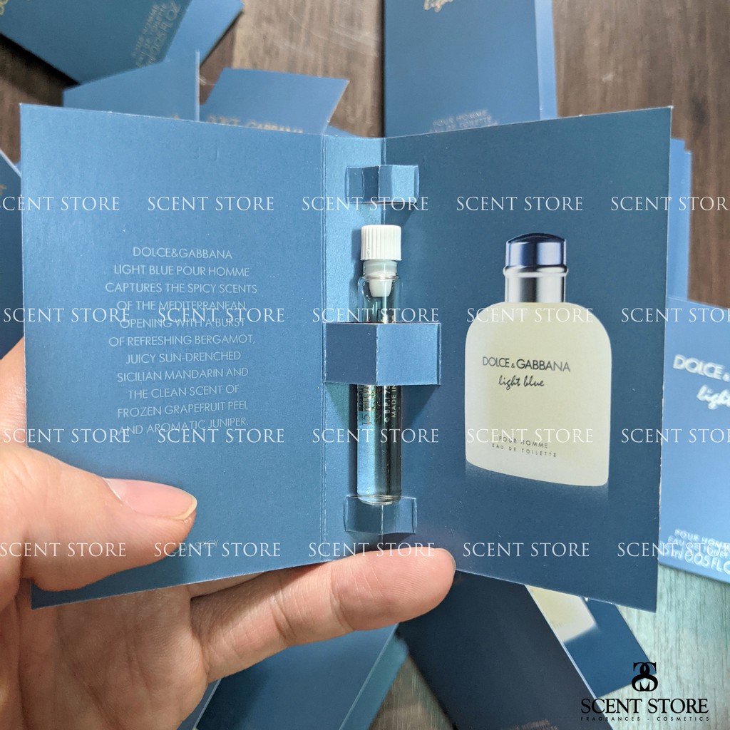 Scentstorevn - Vial chính hãng nước hoa D&G Light Blue Pour homme for Men [1.5ml]