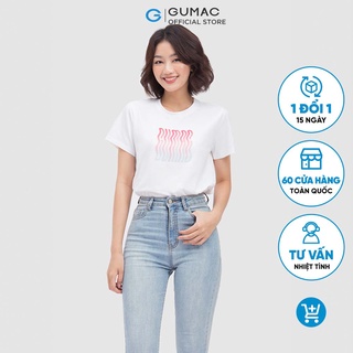Áo thun nữ in hình thời trang gumac atc04007