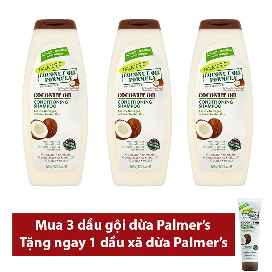 Dầu xã tóc dầu dừa Palmer's Coconut Oil Formula 250ml