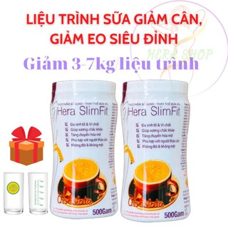 Liệu Trình 2 Hộp Sữa Giảm Cân Hera Slimfit 500g - Thay Thế Bữa Ăn, Giảm Cân An Toàn, Giảm Mỡ Bụng Siêu Tốc