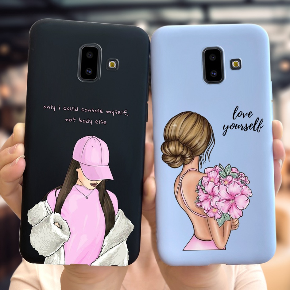 Ốp Điện Thoại Silicon Mềm In Hình Phi Hành Gia Dễ Thương Cho Samsung Galaxy A6 J6 Plus 2018 A600 A605G J600F J610G A6 + J6 +