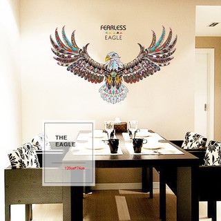 (HCM) FREESHIP tranh dán tường 3D Eagle - DKN095 decalhcm