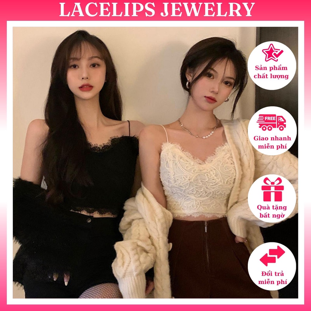 Áo Bra Ren Nữ Crotop Siêu Hot Chun Lưng