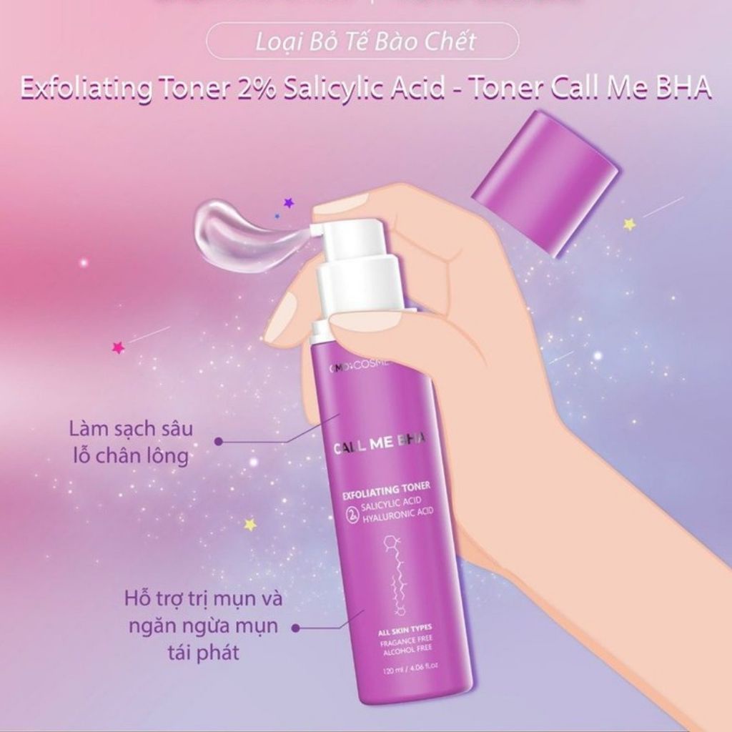 Toner Tẩy Tế Bào Chết Hóa Học Dạng Gel CMD Cosmetics Call Me BHA 120ml