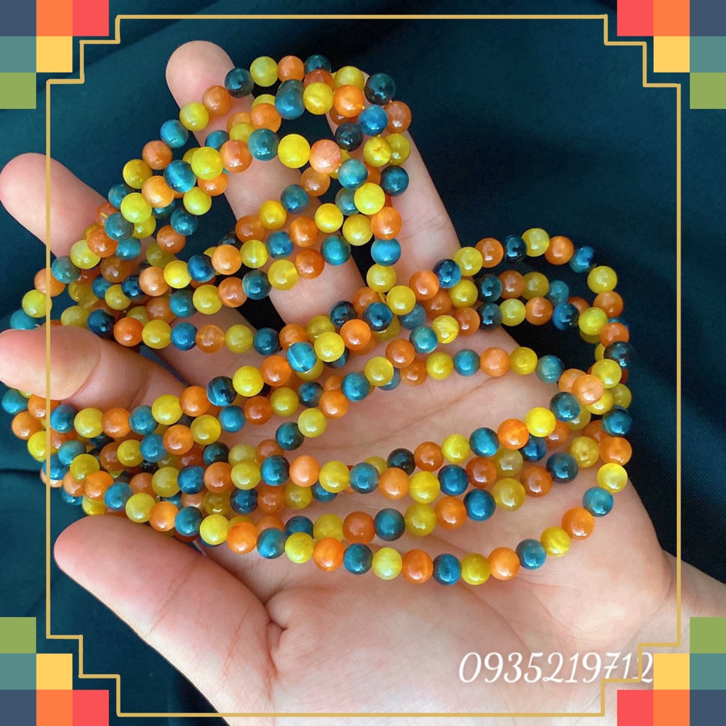 Best Vòng tay mắt hổ đa sắc quấn 3 vòng trẻ trung năng động phù hợp với mọi lứa tuổi, tôn lên vẻ đẹp đẳng cấp của phái đ