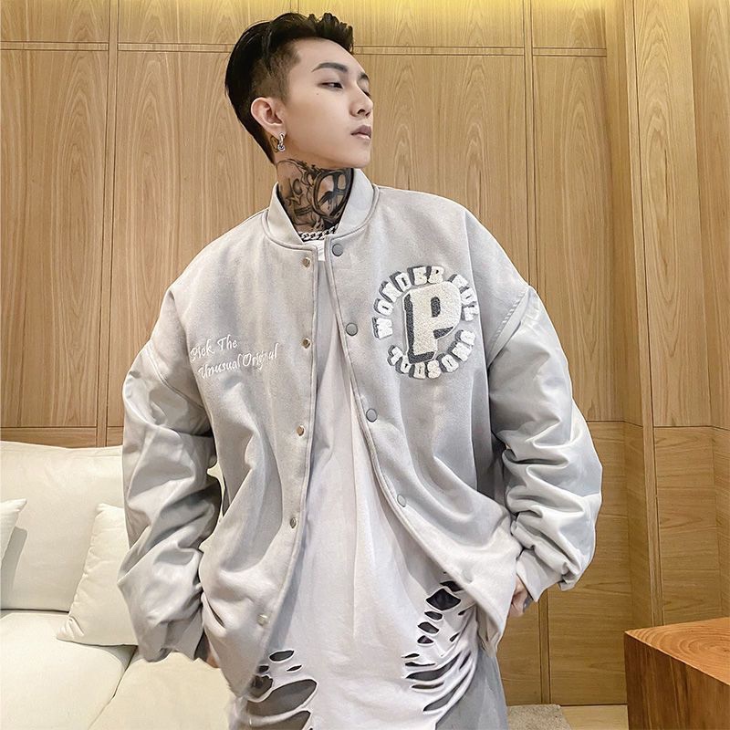 Áo bomber Ni Tay Da Thêu hàng cao cấp có ảnh thật và video chi tiết