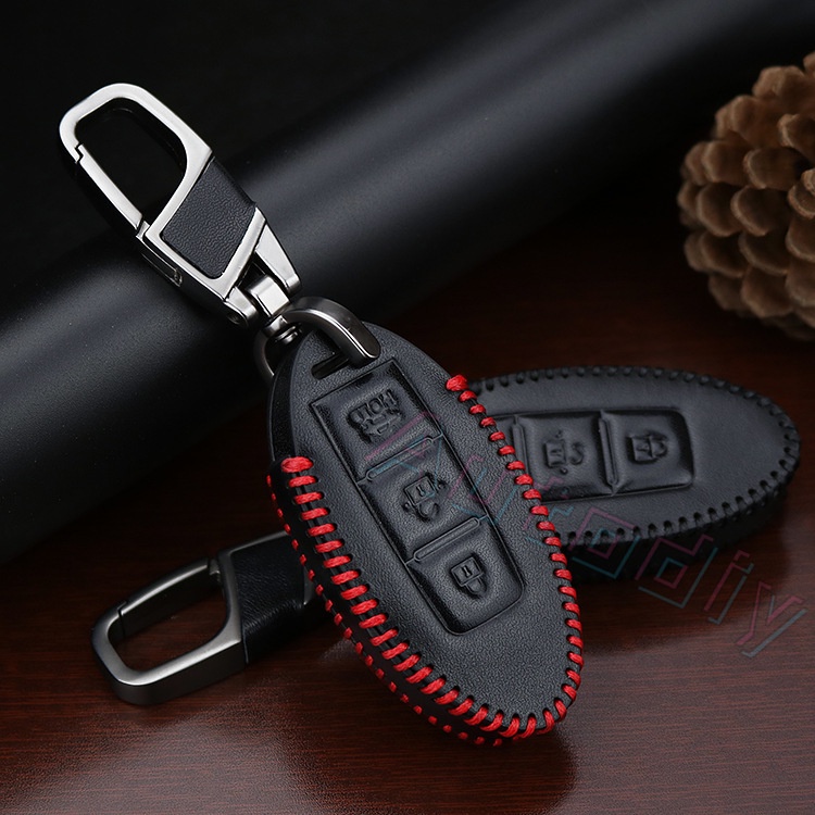 Vỏ Da Bảo Vệ Chìa Khóa Điều Khiển Từ Xa Cho Xe Hơi Nissan Terra Almera Navara Almera Patrol royale X-Trail Sylphy JUKE Serena Livina Sylphy