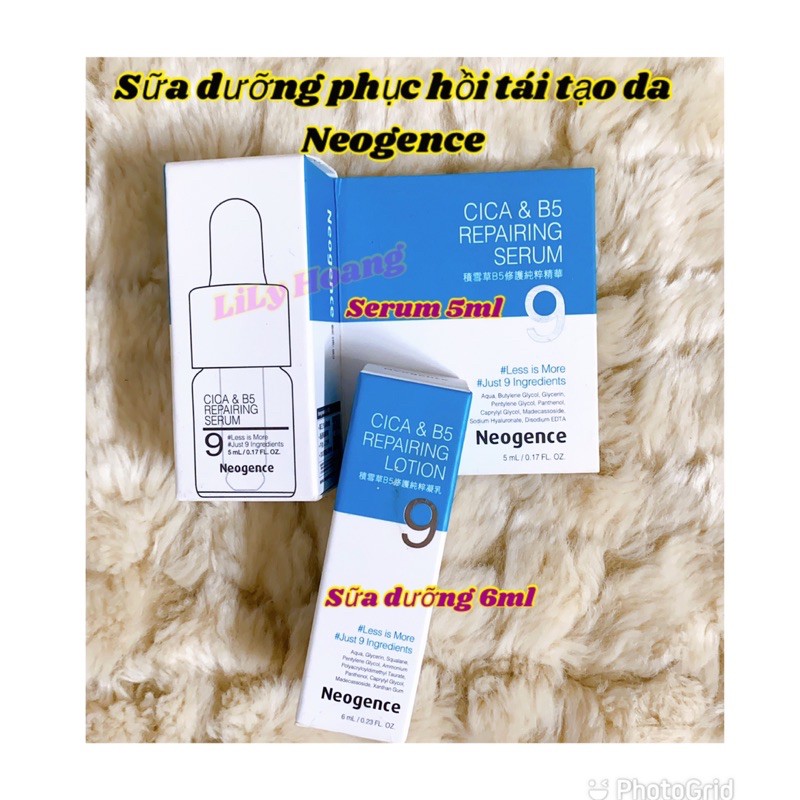 Sữa dưỡng phục hồi tái tạo da B5 Neogence