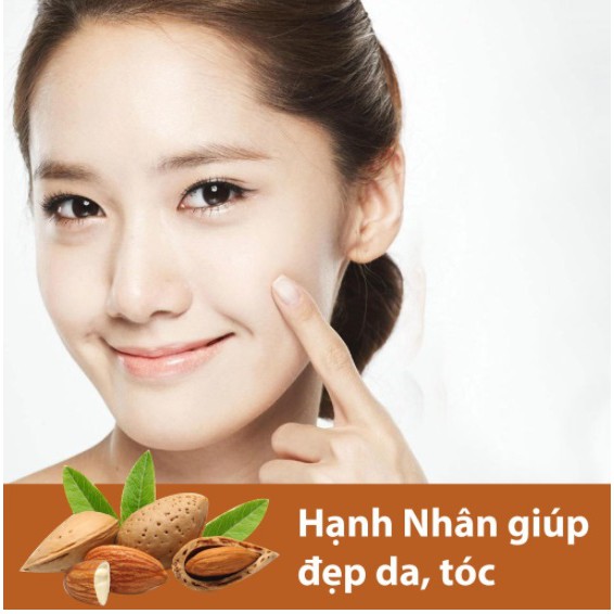 Hạnh Nhân Tách Vỏ Sấy Tự Nhiên Mỹ - 500g Đã Rang Chín