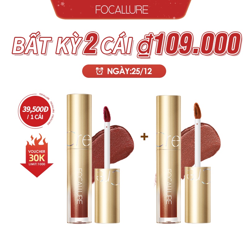 FOCALLURE Air Mist Lip Cream Velvet Matte Silky-Smooth Waterproof Lipstick 2.5g | BigBuy360 - bigbuy360.vn