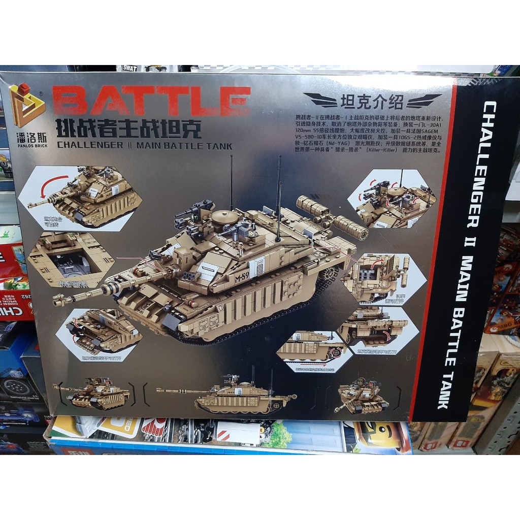 Lắp ráp xe tank challenger II main batle tank 623008 mẫu mới nhất