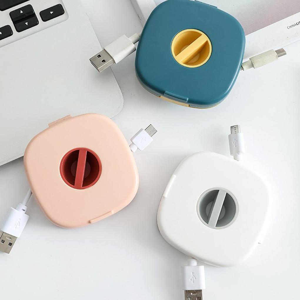 Giá Đỡ Điện Thoại / Dây Cáp Sạc Xoay Được Tiện Dụng